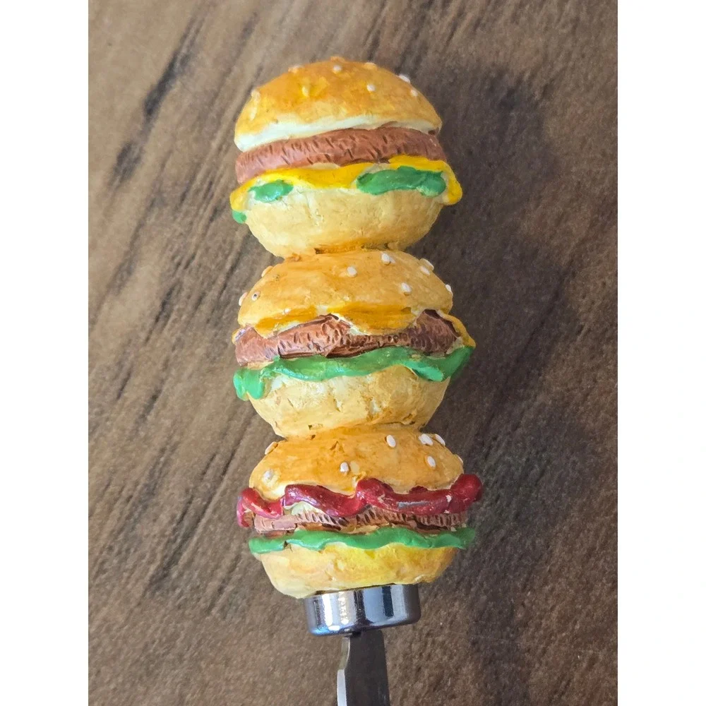 4 Pc Boston Warehouse Resin Novelty Spreaders Hamburger Ketchup Hot Dog Grill